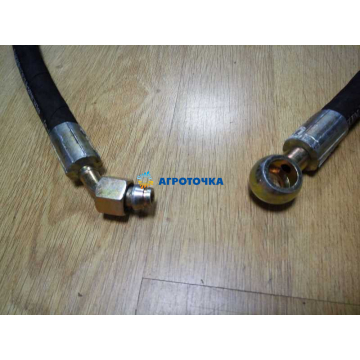 Шланг гідравліки мототрактора (довжина 1490 мм, М18х1,5/ кольцо Ø 18 мм) -