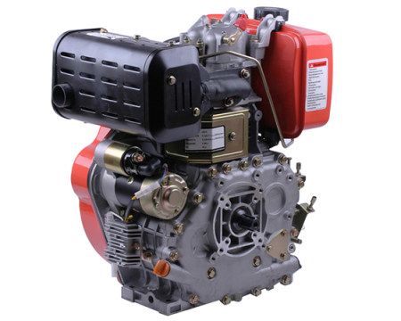 Двигун дизельний з електростартером 186FE ТАТА (з виходом валу під шліци, 25 мм) 9 л.с.